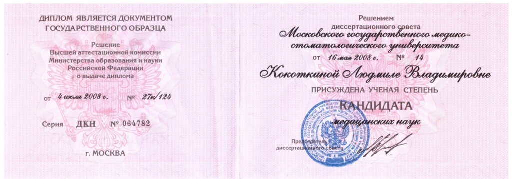 Кокоткина Людмила Владимировна - документ #9